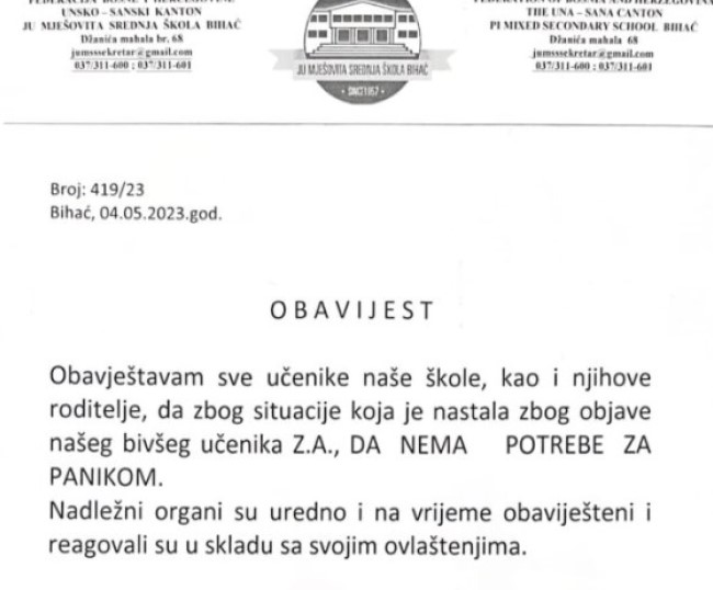 Момче во Босна се заканило дека ќе изврши слично убиство како во Белград