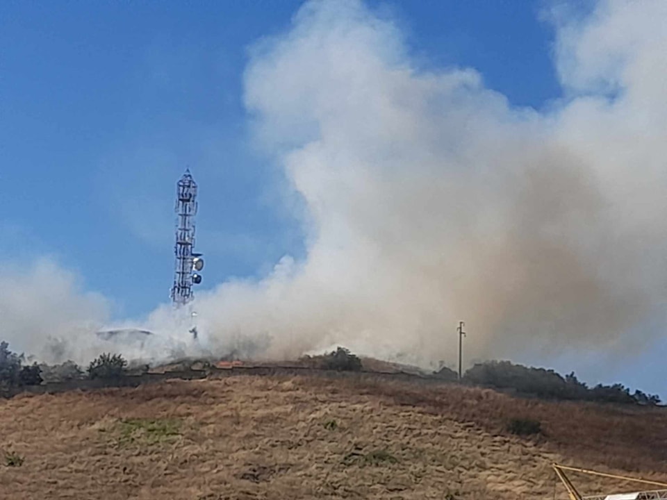 Пожар кај Еврејските гробишта во Битола